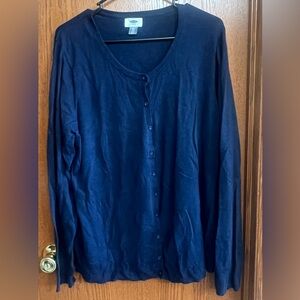 Old Navy Blue Cardigan Sweater Size XXL Tall